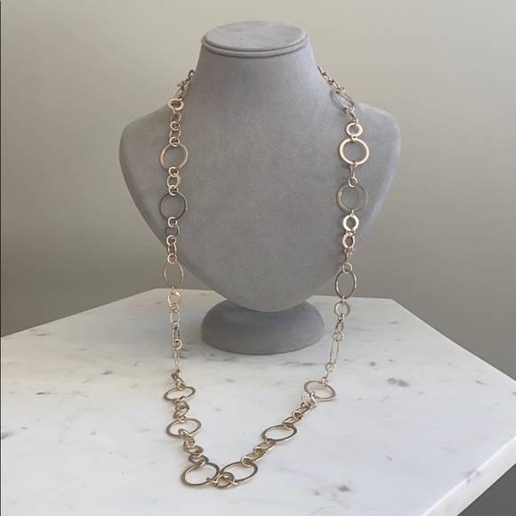 Chico’s Circle Silver Necklace - Picture 3 of 8